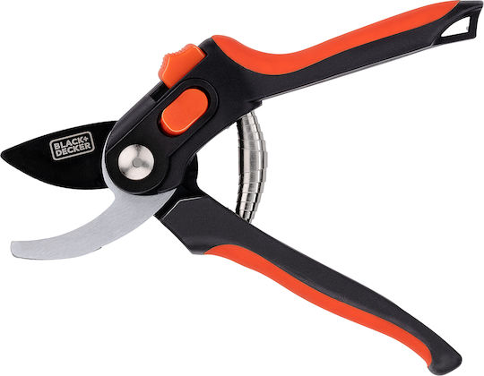 Black & Decker Baumschere Länge 21cm mit Maximalem Schnittdurchmesser 13mm