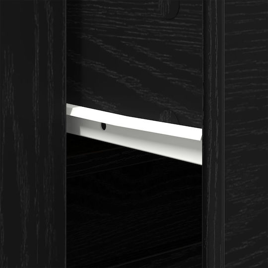 Comoda pentru Dormitor cu 3 sertare Black Oak 80x33x70buc