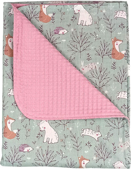 Baby Star Wickeltuch für Kinderzimmer Forest Friends 75x100cm
