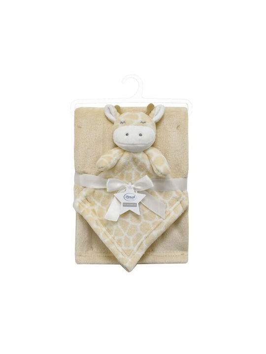 Dimcol Nursery Swaddling Blankets Bebe with Animal 75x100cm 2 Pieces