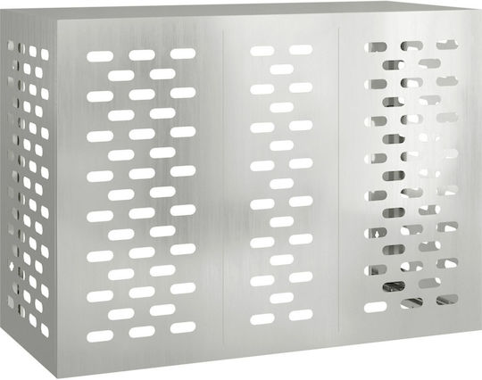 Αντιανεμική Θήκη Air Conditioner Vidaxl 110x50x80 Cm Γαλβανισμένο Χάλυβα Silver 865909