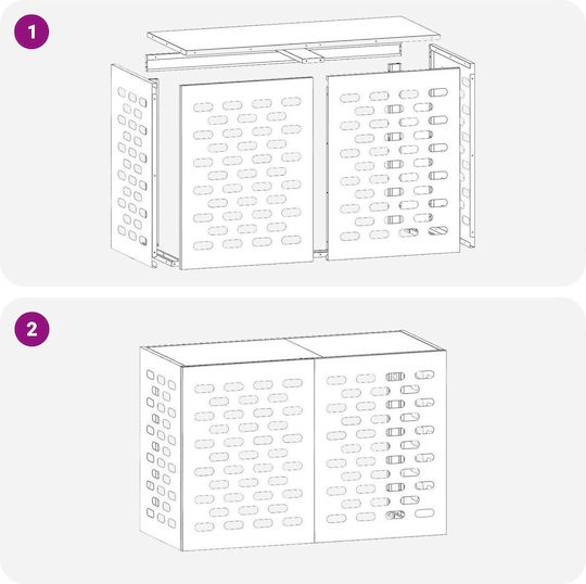 Θερμοσίφωνας Vidaxl 90x40x60 Εκ Ατσάλι Ανθεκτικό Στον Καιρό Bronze 865896