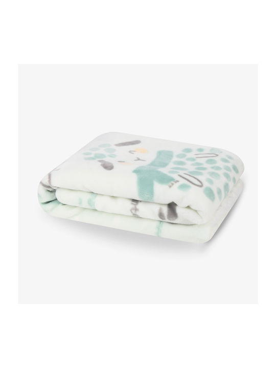 Kikka Boo Blanket Cot Sheep Fleece Green 110x140cm