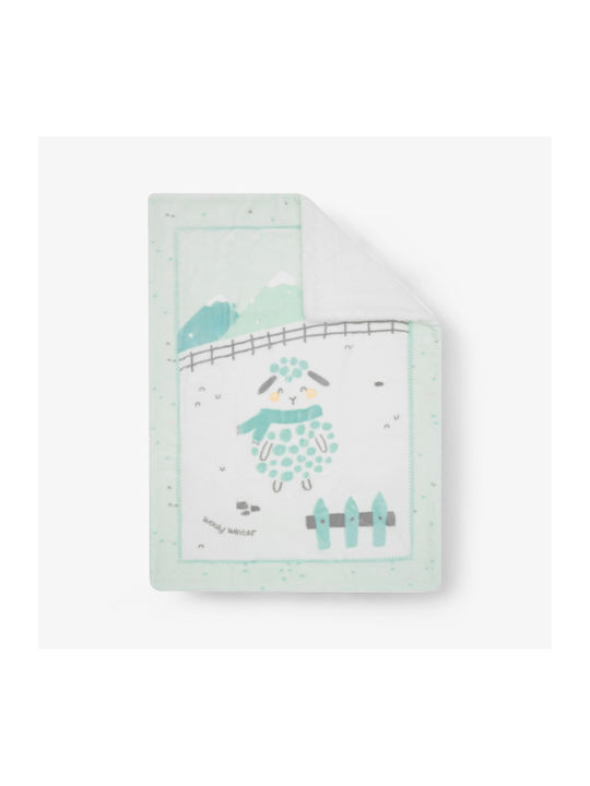 Kikka Boo Blanket Nursery Swaddling Blankets Sheep Green 80x110cm