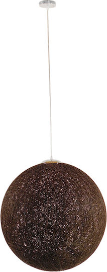 GloboStar Petal Pendant Light Brown Ball with Socket E27 60x60cm