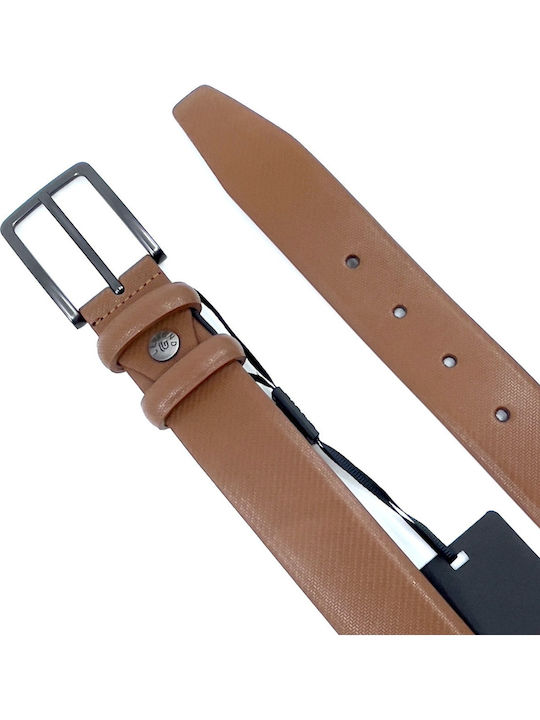 Herren Gürtel Leder Tabac Braun