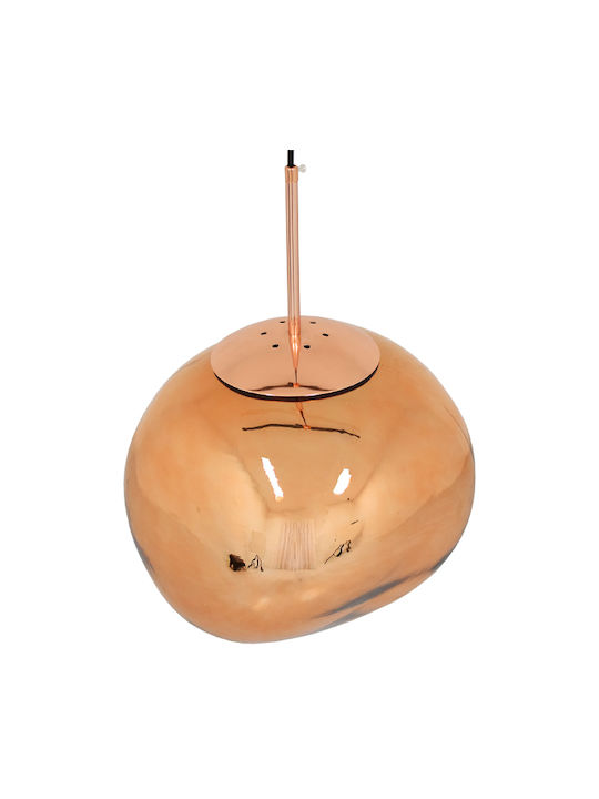 GloboStar Dixxon Lustră Cupru cu Dulie E27 36x45cm.