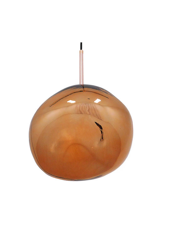 GloboStar Dixxon Lustră Cupru cu Dulie E27 36x45cm.