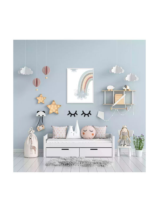 Παιδικό Κάδρο Blue Rainbow 21x30εκ.