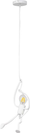 GloboStar Little Man Pendant Light White 37x23x40cm