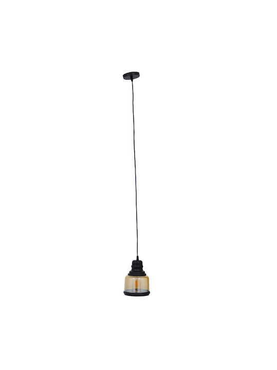 GloboStar William Κρεμαστό Φωτιστικό Μελί με Ντουί E27 15x21.5εκ.