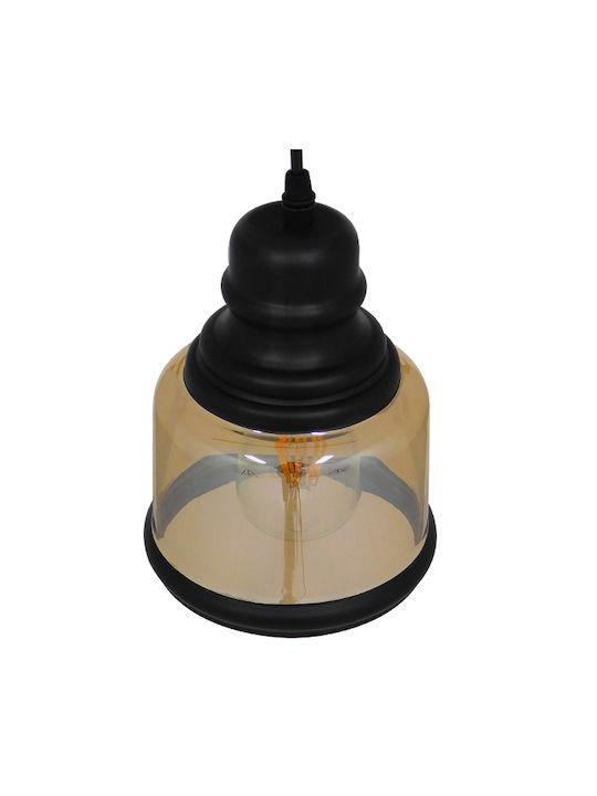 GloboStar William Κρεμαστό Φωτιστικό Μελί με Ντουί E27 15x21.5εκ.