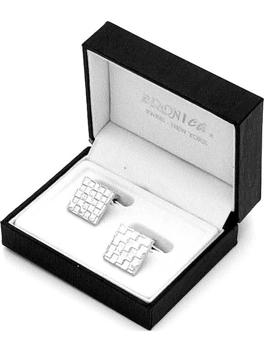 Zenza Bronica Cufflinks from Steel in Silver Color