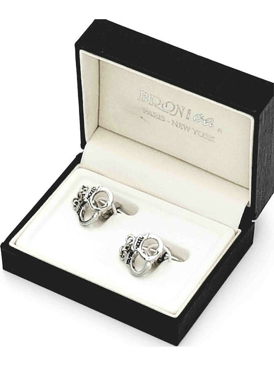 Zenza Bronica Cufflinks from Steel in Silver Color