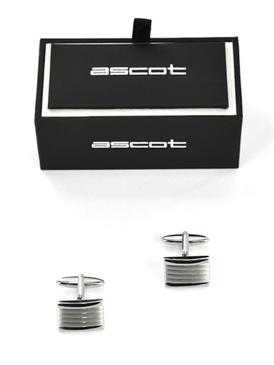 Ascot Μανικετόκουμπα σε Ασημί Χρώμα