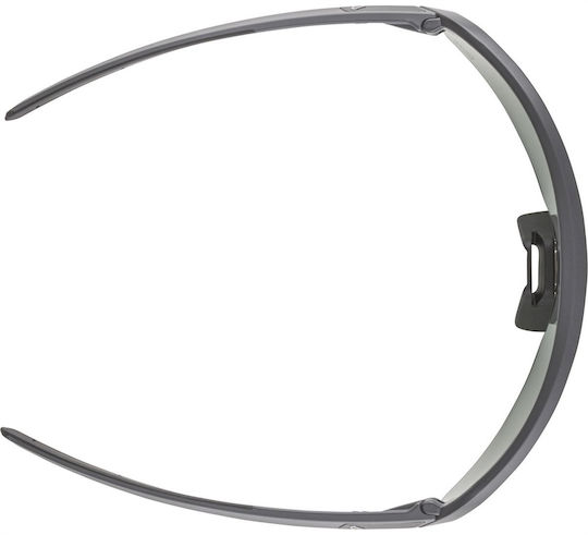 Alpina Cycling Glasses with Black Frame & Mirror Lenses