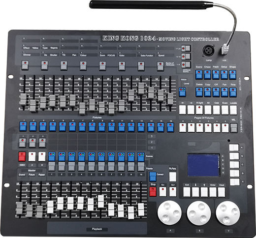 GloboStar DMX Controller Lichtkonsole mit 1024 Steuerkanälen und Verbindung USB (für PC)