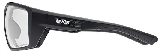 Uvex Cycling Glasses with Black Frame & Photochromic / Transparent Lenses