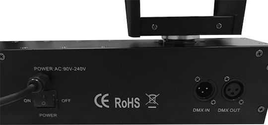 GloboStar Φωτορυθμικό Beam LED DMX με Ρομποτική Κεφαλή RGBW