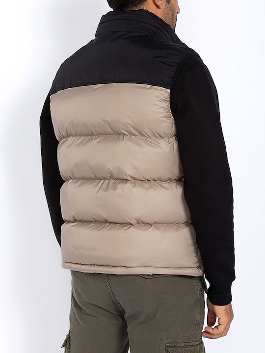 Αμάνικο Μπουφάν Puffer Μπεζ