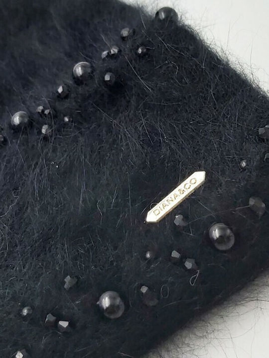Beanie Γυναικείος Σκούφος Πλεκτός σε Μαύρο χρώμα