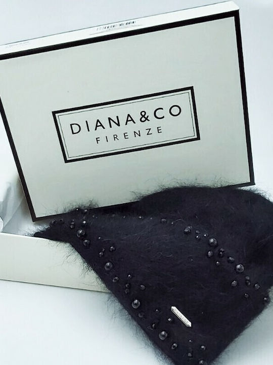 Beanie Γυναικείος Σκούφος Πλεκτός σε Μαύρο χρώμα