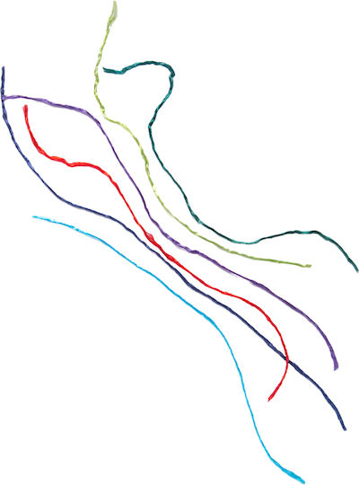 Rayon Floss Thread Colored Φ1mm 20g