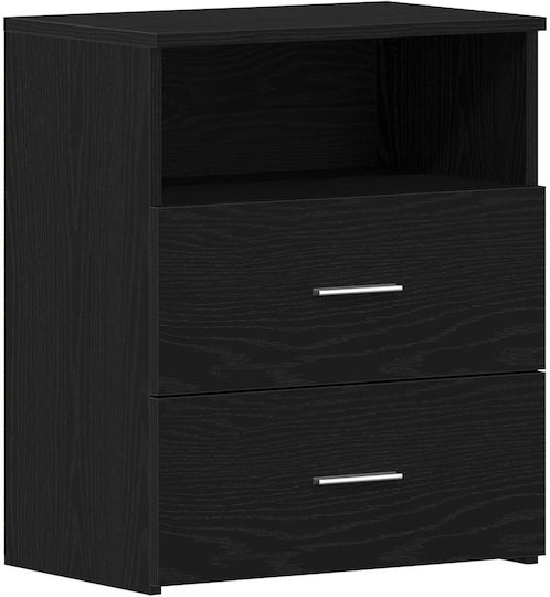 Holz Nachttisch aus Schwarzer Eiche 50x32x60cm 862051 Holz Nachttisch aus Schwarzer Eiche 50x32x60cm 862051