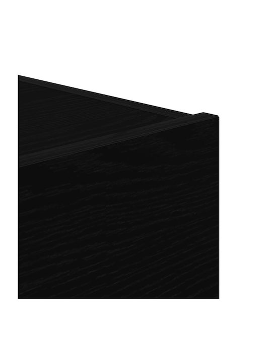 Κομοδίνο από Μασίφ Ξύλο Μαύρη δρυς 45x40x55cm