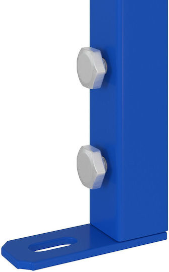 Vidaxl Bathroom Accessory Blue Metal 50 x 17.5 x 136 cm Durable Blue