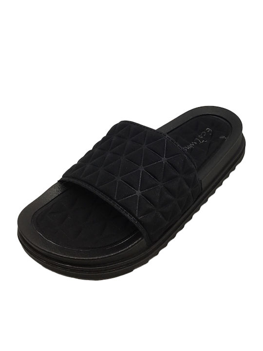 Women's Flat Sandals Flatforms in Black Color
