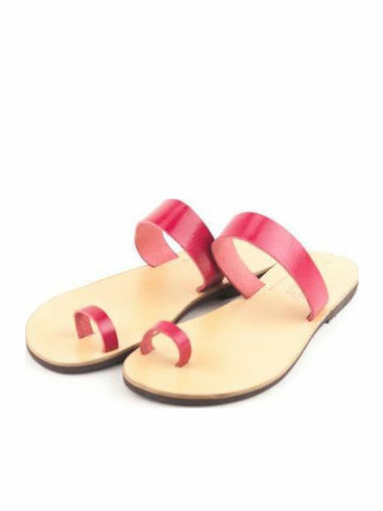 Sandale Casual Damă Din Piele Roz