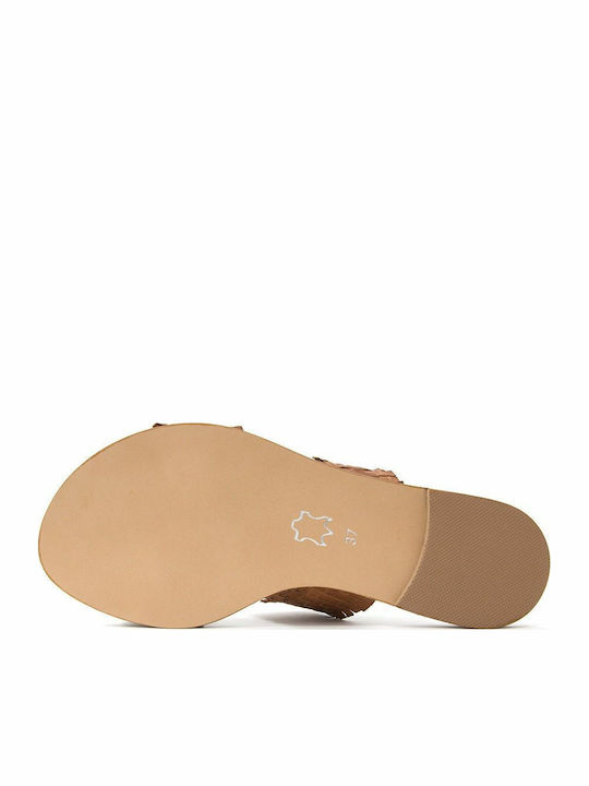 Bacali Collection Sandale casual damă din piele Tabac maro Bacali Collection Sandale casual damă din piele Tabac maro