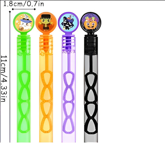 Halloween Themed Bubble Set Kids 4 Ml 16 Pieces