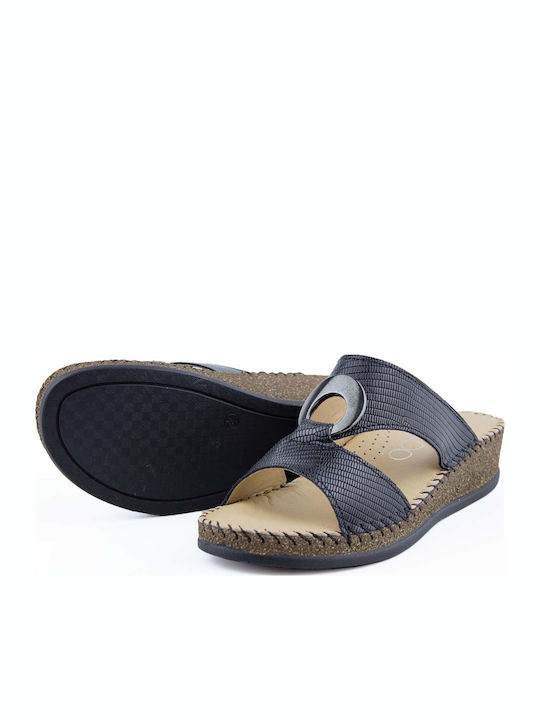 Sandale Anatomice Platforme Dama Culoare Negru
