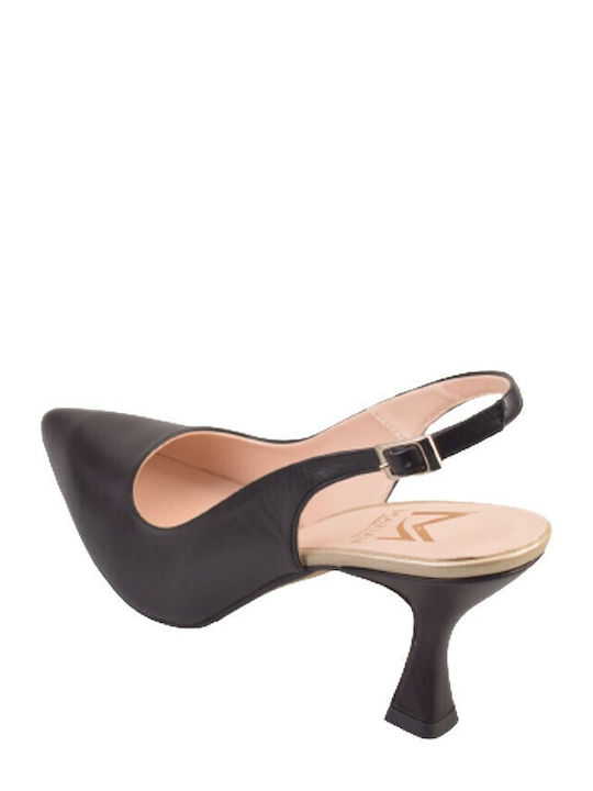 Pumps mit Riemchen Schwarz
