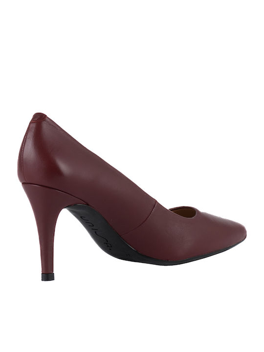 Pointed Toe Burgundy High Heels