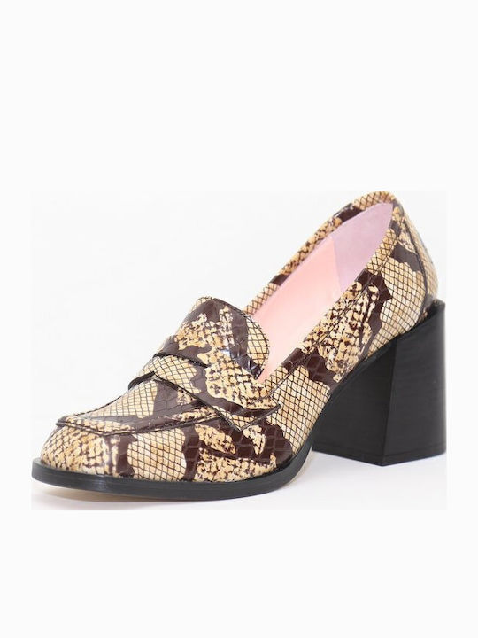 Pantofi cu toc Animal Print