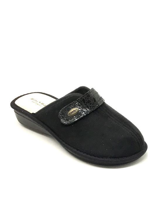 Anatomice Din Piele Papuci de Damă Negre