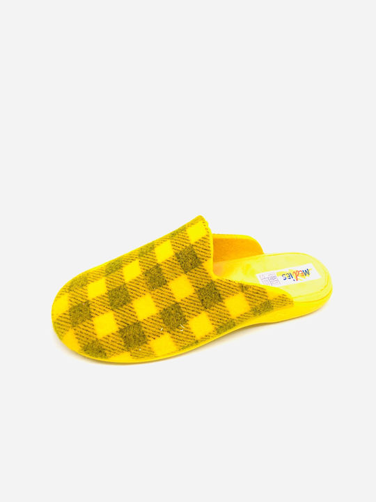Papuci de Damă de Iarnă Galbene
