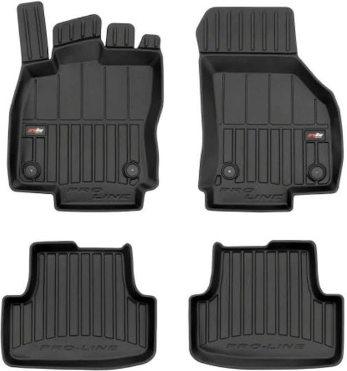 Frogum Set of Front and Rear Mats 4pcs for Volkswagen Golf 2019 Black