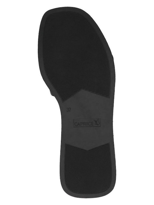 Leather Women's Flat Sandals Flatforms in Black Color