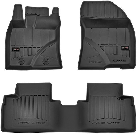 Frogum Set of Front and Rear Mats 4pcs for Toyota Avensis 2009-2018 Black