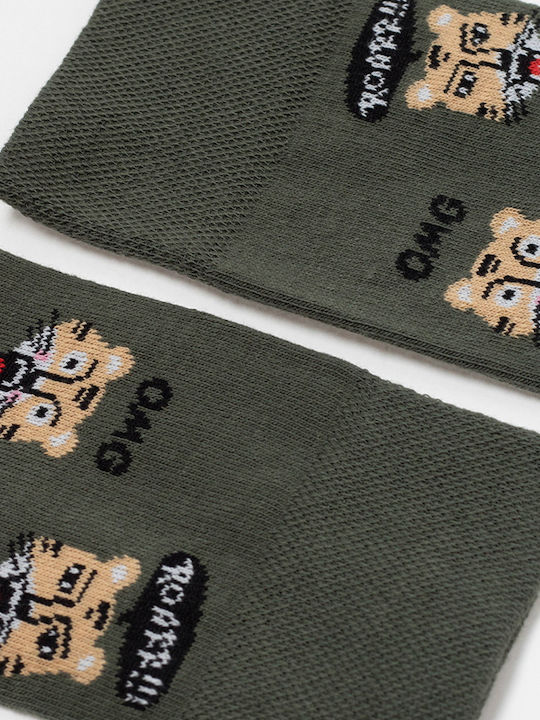 Diwari Herren Gemusterte Socken HAKI 1Pack