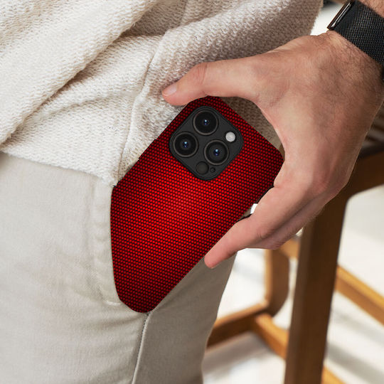 Калъф Sonique Carbon Series за Honor Magic6 Pro 5G Червен