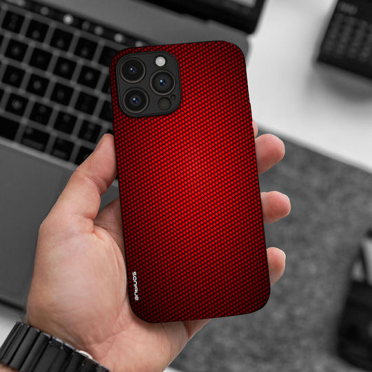 Sonique Carbon Series Калъф Realme Realme 12 5g Realme 12x Червен