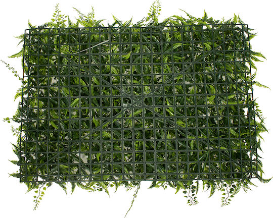 GloboStar Artificial Foliage Panel Dwarf Fern - Dwarf Ivy - Dwarf Daphne 60x40cm
