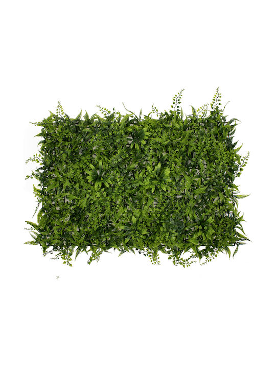 GloboStar Artificial Foliage Panel Dwarf Fern - Dwarf Ivy - Dwarf Daphne 60x40cm