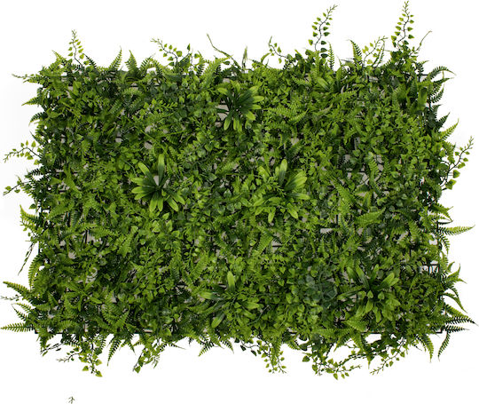GloboStar Artificial Foliage Panel Dwarf Fern - Dwarf Ivy - Dwarf Daphne 60x40cm