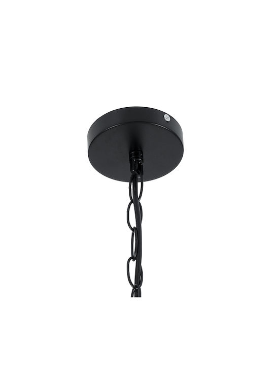 GloboStar Chandelier Candlestick 8xE14 Black 65cm 01003